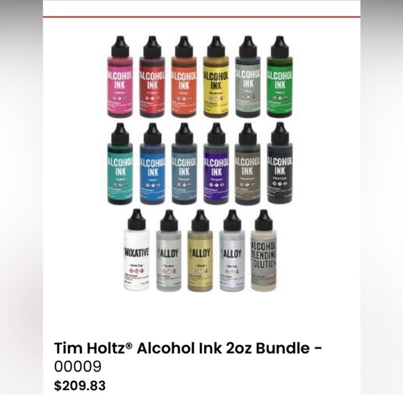 Ink alcohol Ranger
New large set 
Tim Holtz
Alcohol Ink. W2 yellow bin - Picture 6 of 9